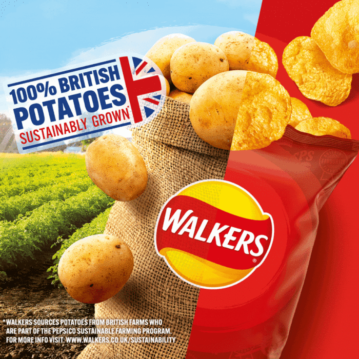 Walkers Ready Salted Multipack Crisps 6x25g - Image 2