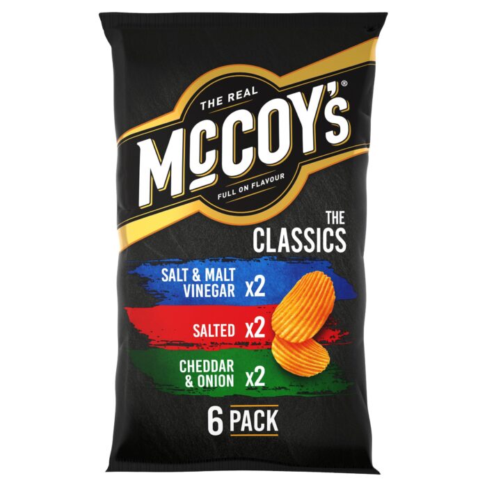 McCoy's Classic Variety Pack Crisps 6x25g