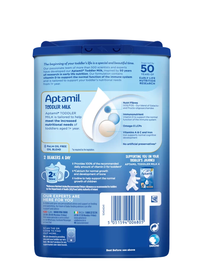 Aptamil 3 Baby Toddler Milk Formula Powder 1+ Years 800g - Image 2